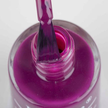 DeBelle Gel Glossy Finish Nail Polish Luxe Lotus (Dark Purple), 8 Ml - Enriched With Natural Seaweed Extract, Cruelty Free, Toxic Free